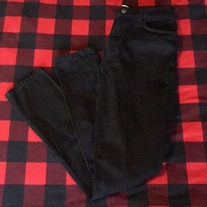 American Apparel High Waisted Jean in Black